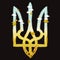 Ukrainian Trident , state symbols, illustration