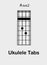 Ukulele chords A sus2