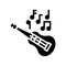 ukulele hawaii musician instrument glyph icon vector illustration