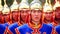 ULAANBAATAR, MONGOLIA - JULY 2013: Mongolian Army at Naadam Festival