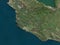 Ulcinj, Montenegro. Low-res satellite. No legend