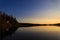 Ulen lake sunset