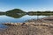 Ullswater by Pooley Bridge Lake District Cumbria boats blue sky and sunshine