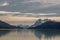 The Ultima Esperanza Sound at sunset, Puerto Natales, Chile