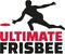 Ultimate frisbee word with player