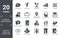 ultimate.glyphicons icon set. include creative elements as message balloon, dot crossed, glass of water with drop, map locator,