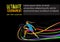 Ultimate sport invitation poster or flyer background with empty space, banner template