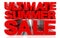 ULTIMATE SUMMER SALE word on white background 3d rendering