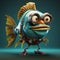 Ultra Cartoon Fish With Attitude And Cool Accessories