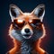 Ultra Cartoon Fox With Bad Attitude And Cool Accessories