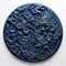 Ultra Detailed Navy-coated 3d Polyester Relief Sculpture