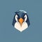 Ultra Detailed Penguin Logo With Strong Facial Expression