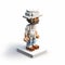 Ultra Detailed Pixel Art: A Miniaturecore Man In A Hat