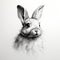 Ultra Detailed Rabbit Portrait Tattoo Drawing With High Contrast Realism