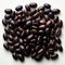 Ultra Hd Image Of Black Beans On White Background