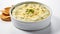 Ultra Hd Image Of Cheesy Spinach Dip On White Background