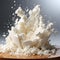 Ultra Hd Image Of Cotija Cheese On White Background