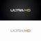 Ultra HD logo. High Definition sign logotype