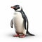 Ultra Hd Photorealistic 3d Penguin Illustration On White Background