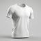 Ultra HD Quality 3D Rendered White T-Shirt Mockup Detailed HDR Imagery on White Background