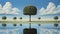 Ultra Hd Realistic Surreal Conservancy Painting By Magritte