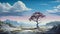 Ultra Hd Realistic Surreal Wilderness Painting By Magritte