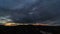 Ultra high definition 4k timelapse movie of stormy clouds over residential homes in Happy Valley Oregon from sunset int