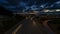 Ultra High Definition UHD 4k Time Lapse Movie of Long Exposure Freeway Traffic Over Cityscape of Seattle Washington at Sunset