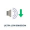 Ultra Low Emission icon. Simple element from electric vehicle collection. Creative Ultra Low Emission icon for web design,