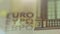 Ultra Macro, Close Up of Euro Bank Note, Focus on EURO EYPO Sign.