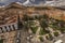 Ultra panoramic view of PotosÃ­ main square and Cerro Rico in the Background, Bolivia.