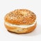 Ultra Realistic 4k Bagel On White Background - High Resolution