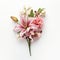 Ultra-realistic 4k Flower Boutonniere: Lifelike Pink And White Blooms