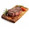 Ultra Realistic 4k Steak Slices With Tomato And Rosemary