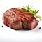 Ultra Realistic 4k Steak On White Background - High Definition Image