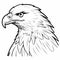 Ultra Realistic Eagle Head Coloring Page