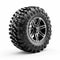 Ultra Realistic Off Road Wheel Design On White Background