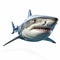 Ultra-realistic Shark Photo On White Background