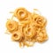 Ultra-realistic Spaghetti Photography: Flat Side View Of Pasta Noodles