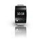 ultra-thin black glass bent interface smartwatch with metal watchband