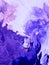 Ultra Violet abstract hand painted background