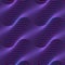 Ultra violet seamless pattern with wavy lines. Purple mystery ultraviolet luminescence background