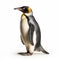 Ultradetailed Photo Of Emperor Penguin Standing On White Background