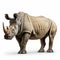 Ultradetailed Sideview Of Rhinoceros: Raw Vulnerability In Photo-realistic Style