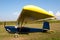 Ultralight aircraft parked in apron