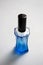 Ultramarine blue glass perfume bottle