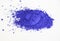 Ultramarine pigment isolated over white