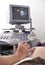 Ultrasonic testing of pregnant woman