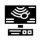Ultrasound equipment glyph icon vector illustration sign