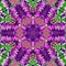 Ultraviolet vibrant mandala. Indian pattern